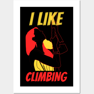 I Like Climbing Posters and Art